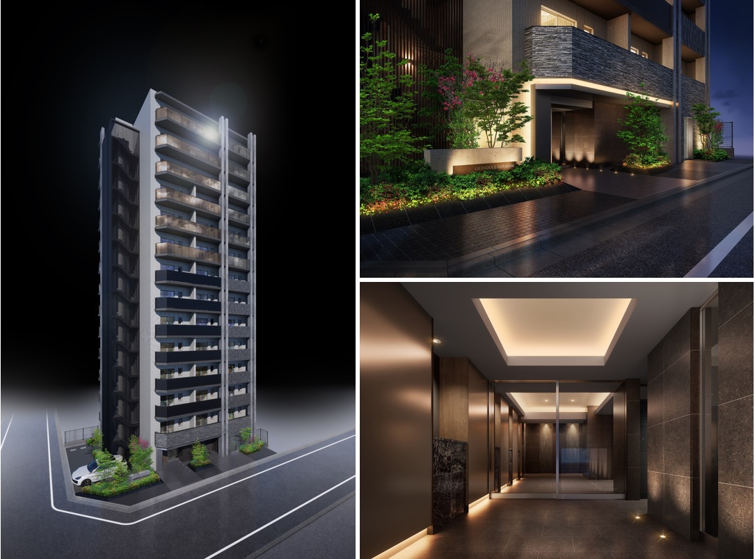 グレンドール五反田の外観デザイン