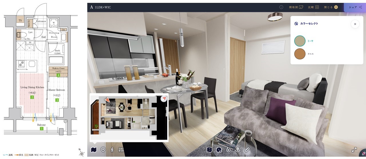 グレンドール五反田の間取り図（Bタイプ）