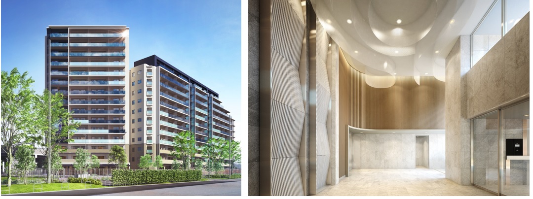 パークホームズ南船橋の外観完成予想CG