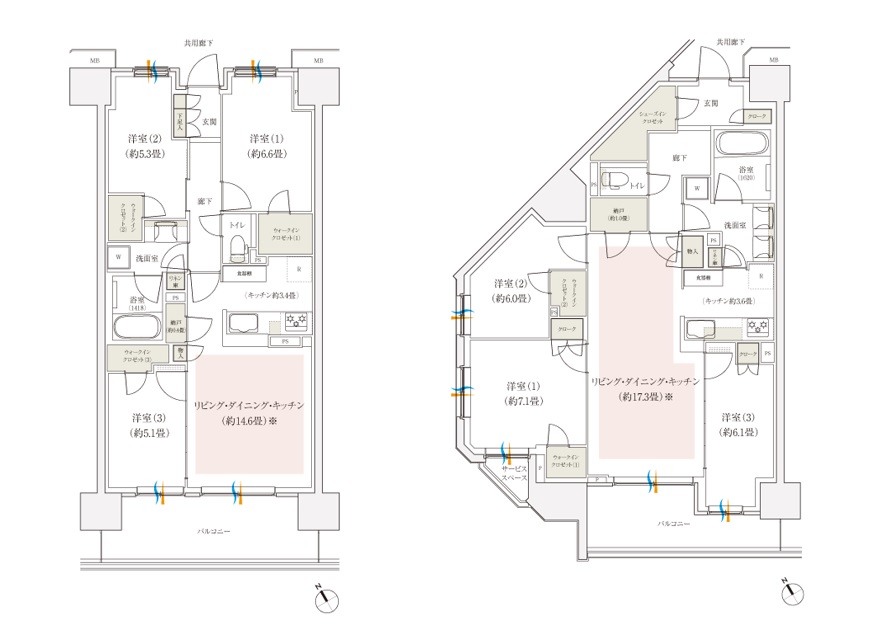 パークホームズ南船橋の間取り図