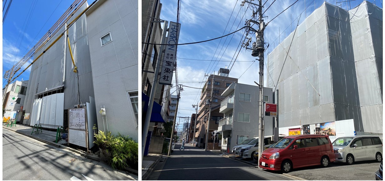 グラサージュTOKYOフィールの建設現地