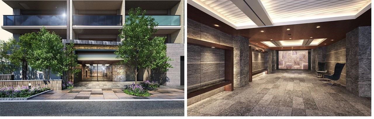 朝霞ピースプロジェクトのエントランス完成予想図