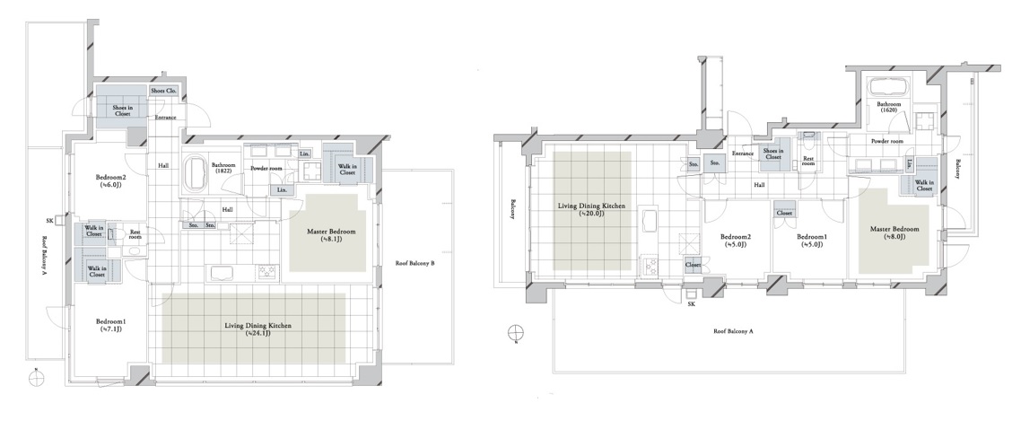 ディアナコート自由が丘翠景の間取り図