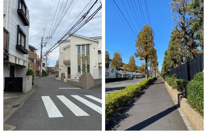 アールブラン武蔵新城テラスの周辺環境（駅からのルート）