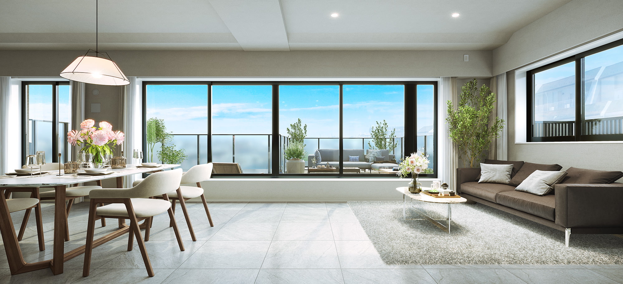 アールブラン武蔵新城テラスのモデルルーム