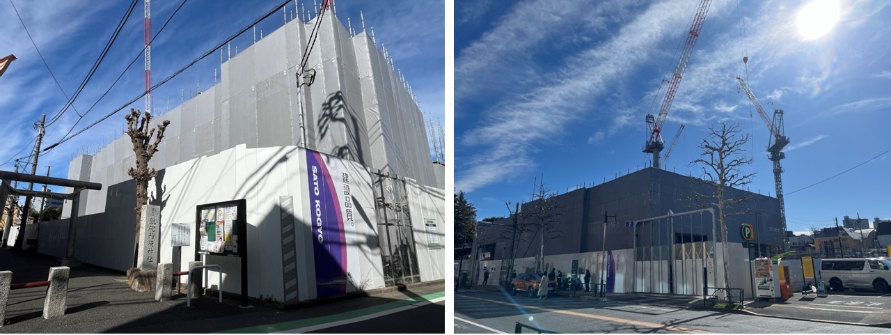 パークシティ高田馬場の建設現地