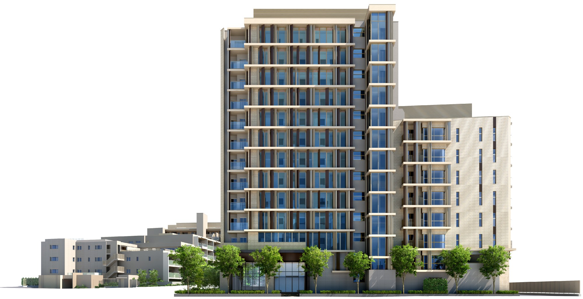 パークシティ高田馬場の外観完成予想図