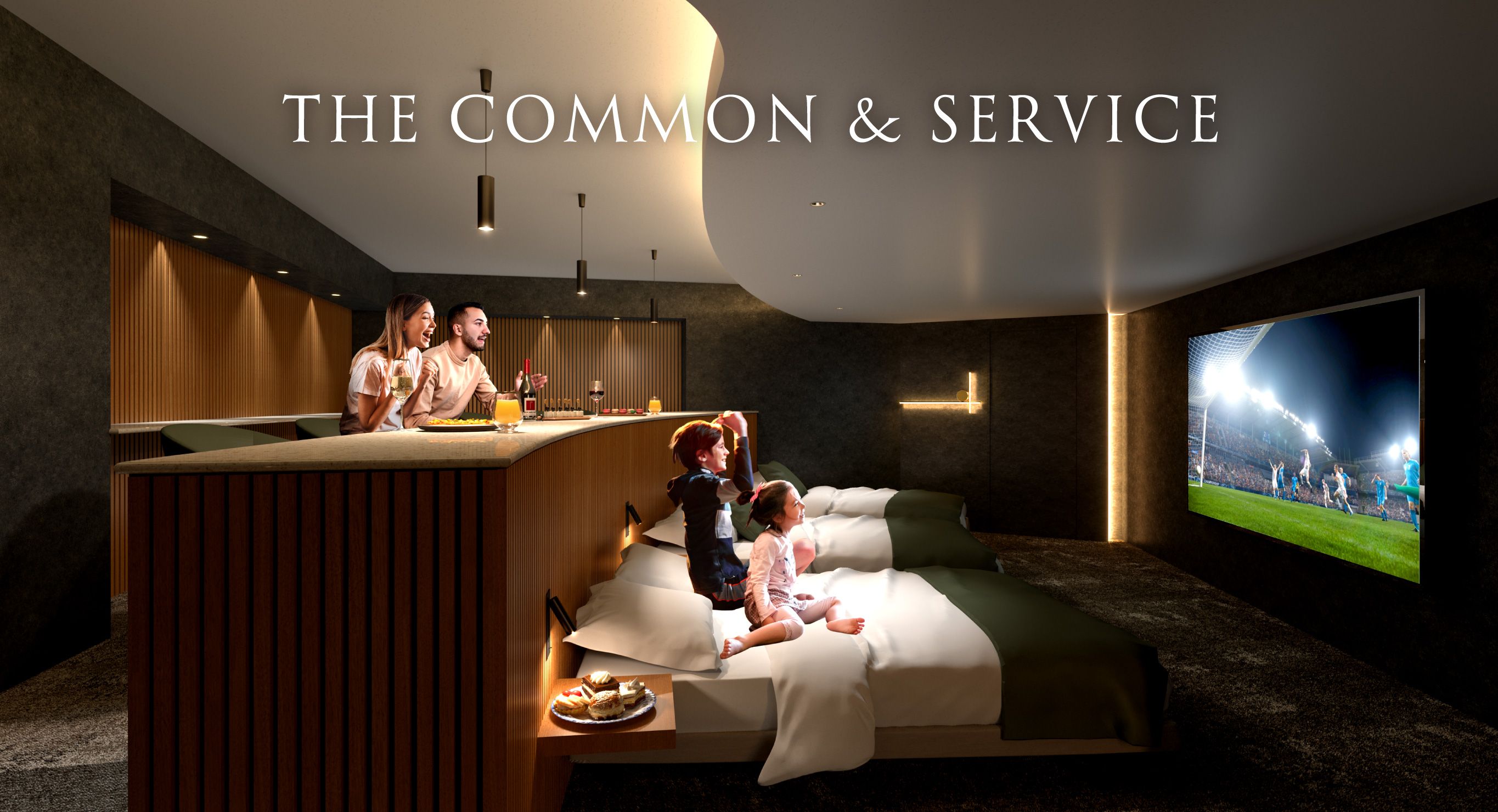 パークシティ高田馬場のゲストルーム完成予想CG