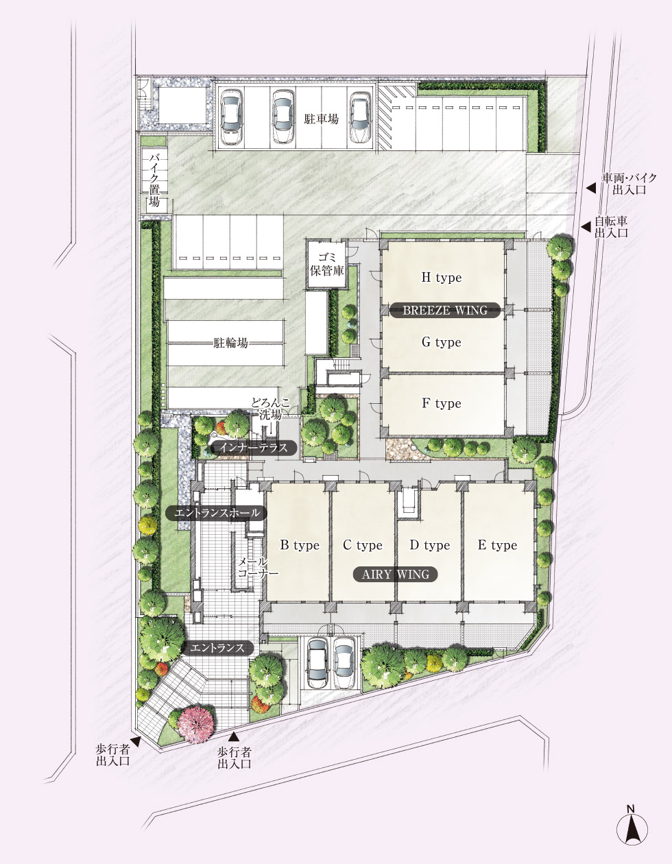 Have a Good Day プロジェクト／センチュリー我孫子天王台の配置図