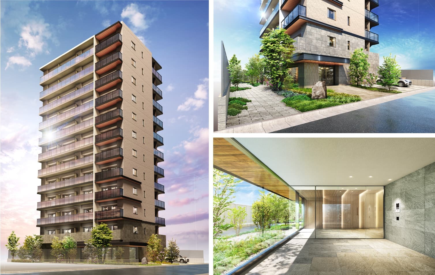 ルピアシェリール武蔵浦和ナチュールの外観・共用部デザイン