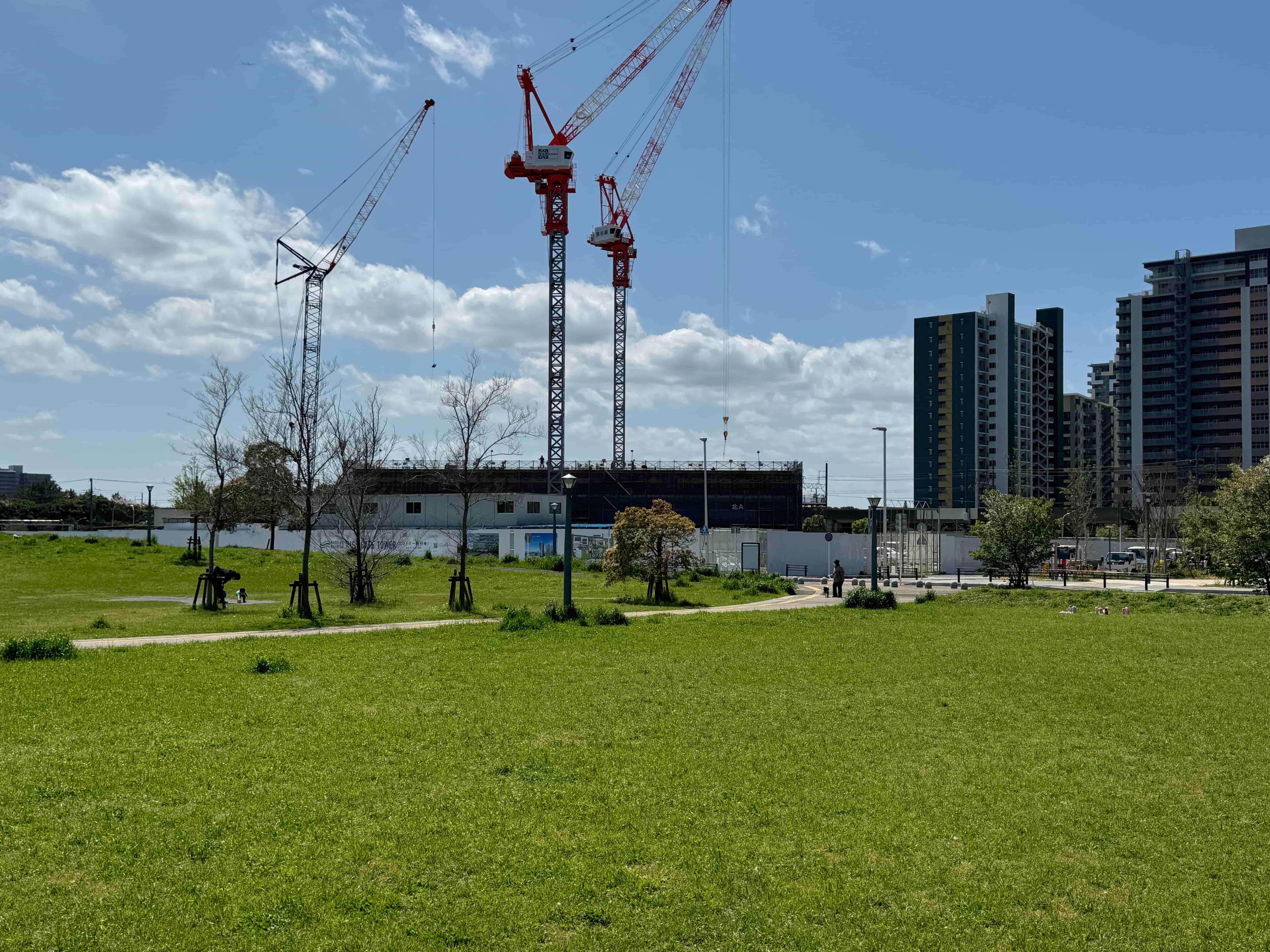 幕張ベイパーク　ライズゲートタワーの建設現地