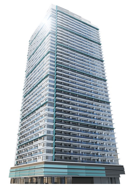 幕張ベイパーク　ライズゲートタワーの外観完成予想CG