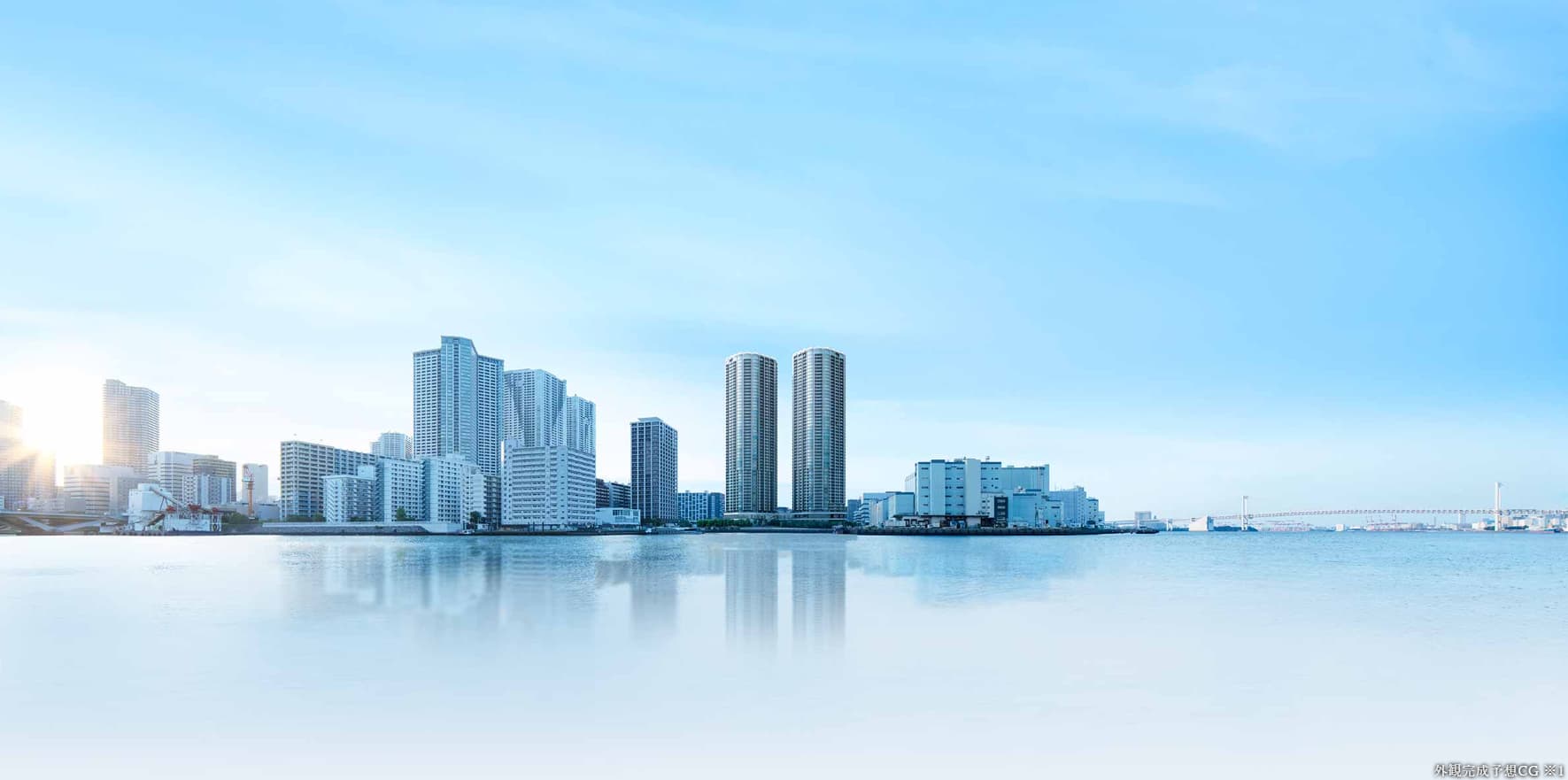 ＴＨＥ　ＴＯＹＯＭＩ　ＴＯＷＥＲ　ＭＡＲＩＮＥ＆ＳＫＹの外観完成予想図