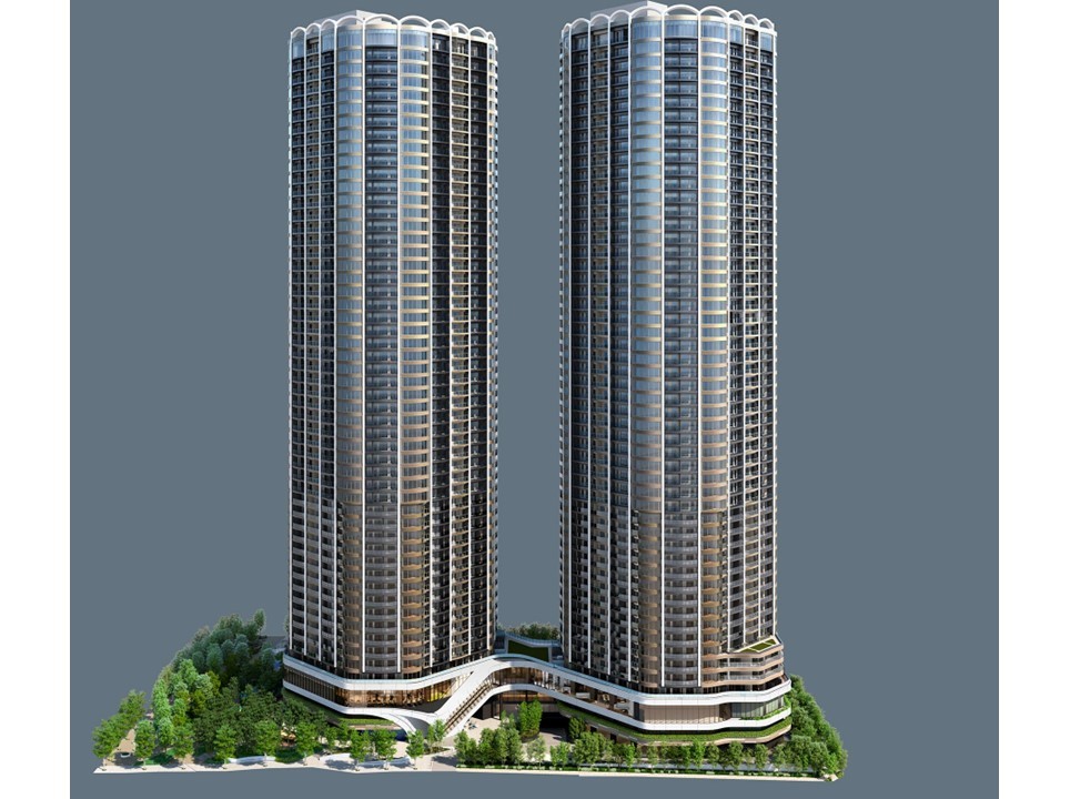 ＴＨＥ　ＴＯＹＯＭＩ　ＴＯＷＥＲ　ＭＡＲＩＮＥ＆ＳＫＹの外観完成予想CG