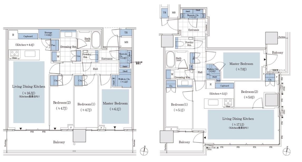 パークタワー渋谷笹塚の間取り図