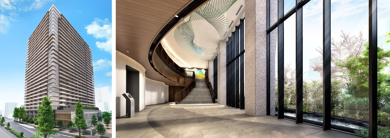 パークタワー渋谷笹塚の外観完成予想CG